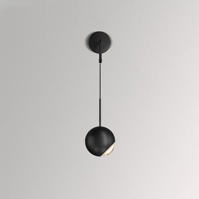 Lámpara de pared LED con pantalla de acrílico y bola de globo de hierro y aluminio escandinavo contemporáneo para sala de estar 