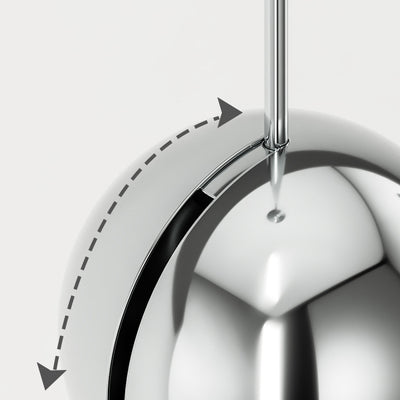 Lámpara de pared LED con pantalla de acrílico y bola de globo de hierro y aluminio escandinavo contemporáneo para sala de estar 