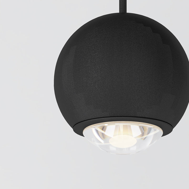 Lámpara de pared LED con pantalla de acrílico y bola de globo de hierro y aluminio escandinavo contemporáneo para sala de estar 