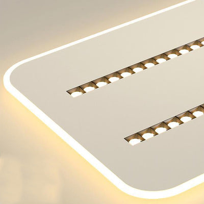 Contemporary Simplicity Rectangular Iron Aluminum LED Spotlight Flush Mount Ceiling Light For Bedroom