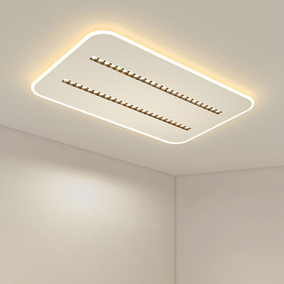 Contemporary Simplicity Rectangular Iron Aluminum LED Spotlight Flush Mount Ceiling Light For Bedroom