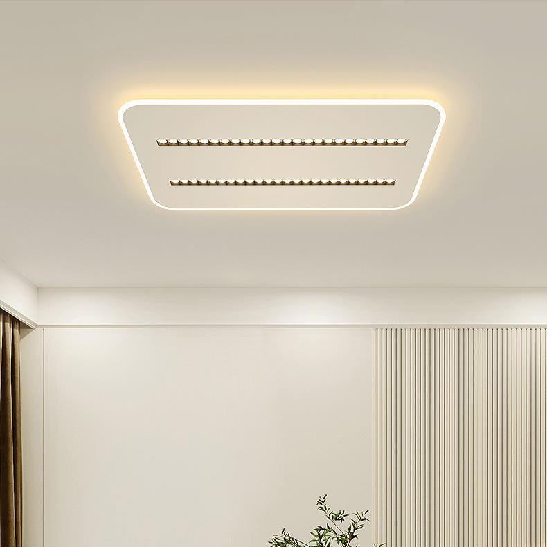 Contemporary Simplicity Rectangular Iron Aluminum LED Spotlight Flush Mount Ceiling Light For Bedroom