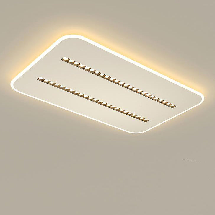 Contemporary Simplicity Rectangular Iron Aluminum LED Spotlight Flush Mount Ceiling Light For Bedroom