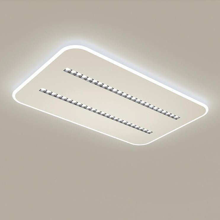 Contemporary Simplicity Rectangular Iron Aluminum LED Spotlight Flush Mount Ceiling Light For Bedroom