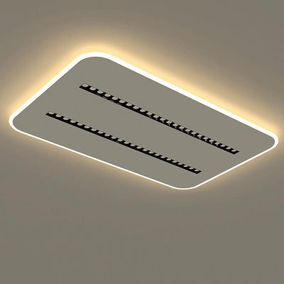 Contemporary Simplicity Rectangular Iron Aluminum LED Spotlight Flush Mount Ceiling Light For Bedroom
