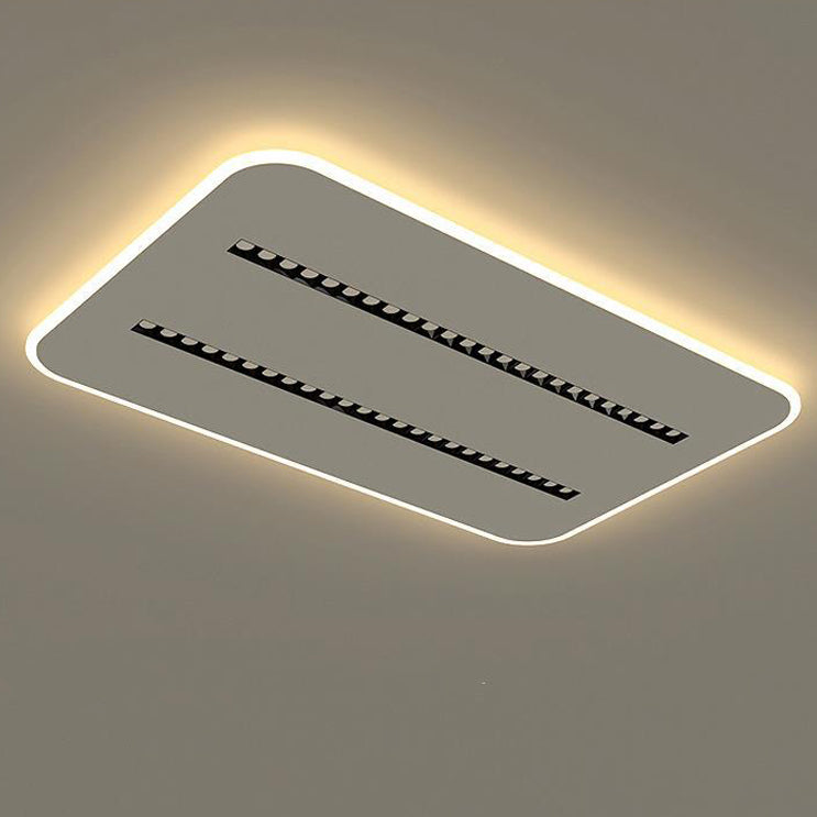 Contemporary Simplicity Rectangular Iron Aluminum LED Spotlight Flush Mount Ceiling Light For Bedroom