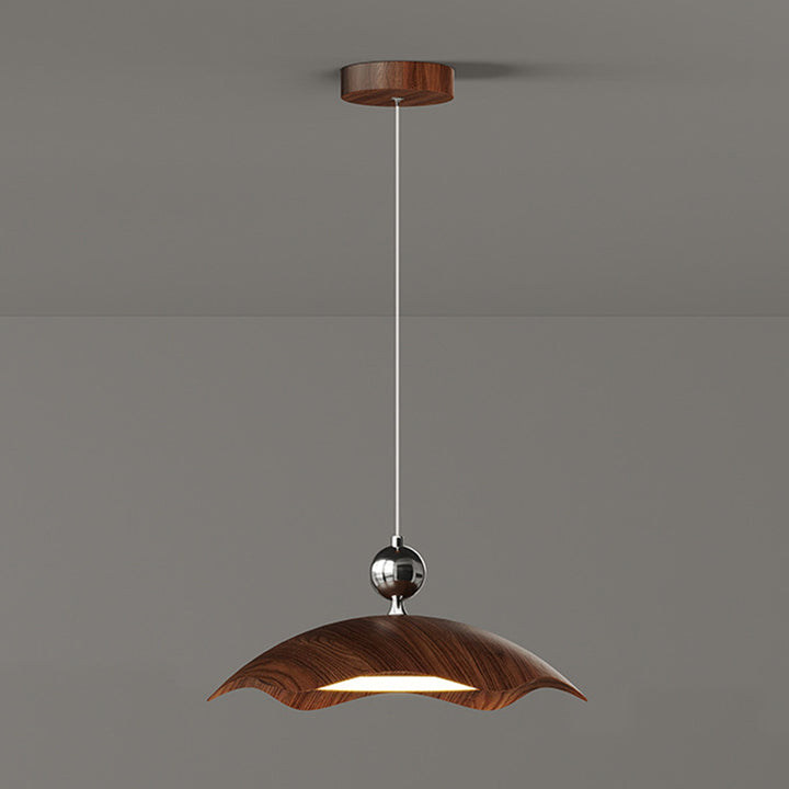 Traditional Vintage Iron PE Flying Saucer LED Pendant Light For Living Room