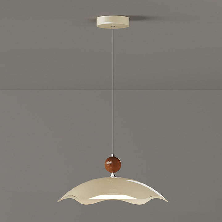 Traditional Vintage Iron PE Flying Saucer LED Pendant Light For Living Room