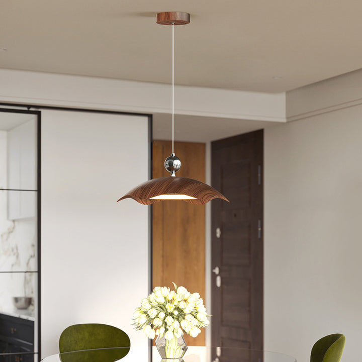 Traditional Vintage Iron PE Flying Saucer LED Pendant Light For Living Room