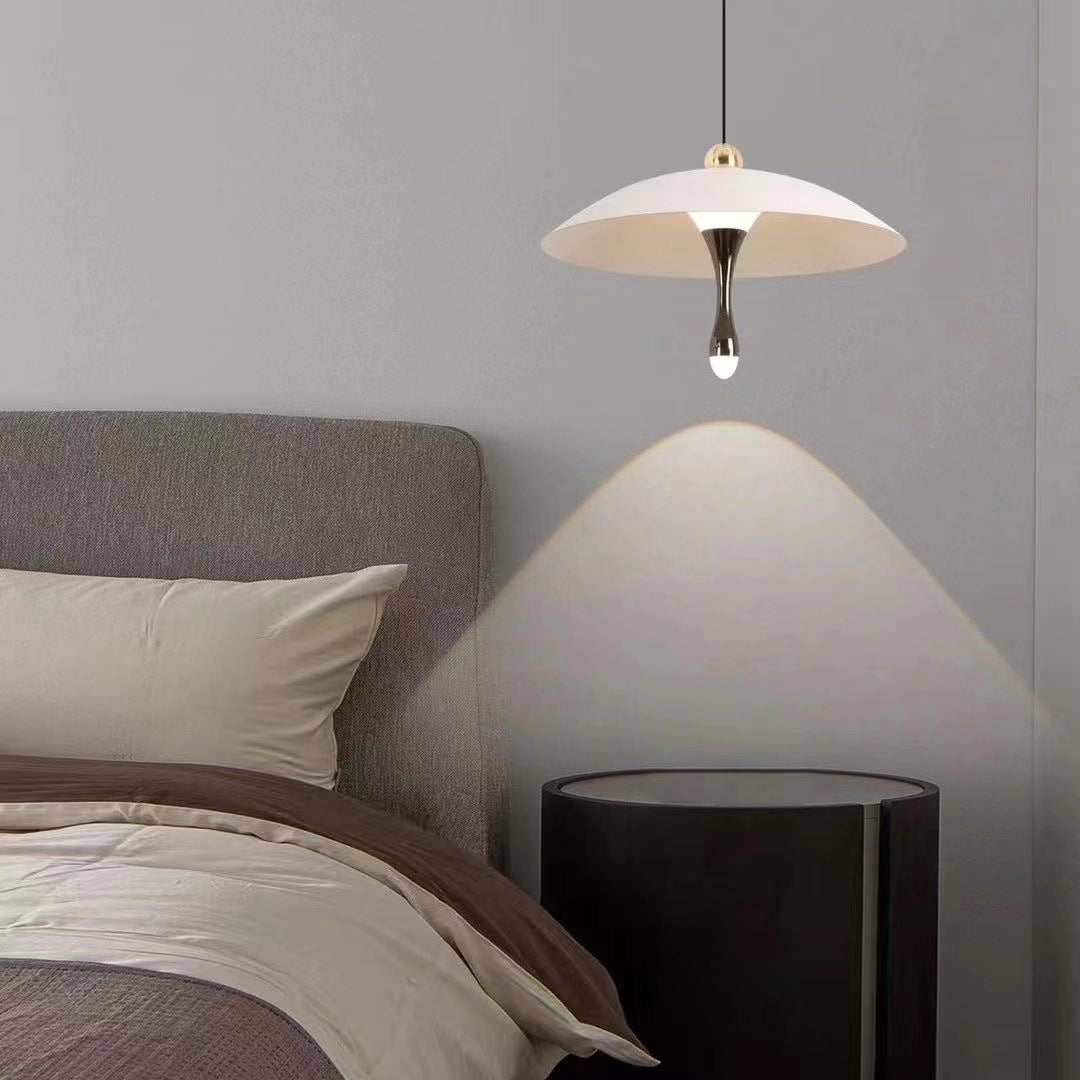 Lustre LED rond en aluminium acrylique scandinave contemporain pour salon 