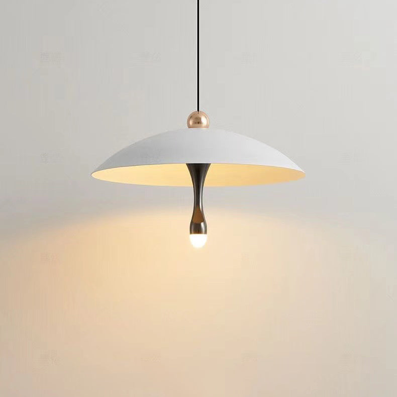 Lustre LED rond en aluminium acrylique scandinave contemporain pour salon 