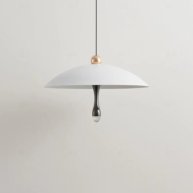 Lustre LED rond en aluminium acrylique scandinave contemporain pour salon 
