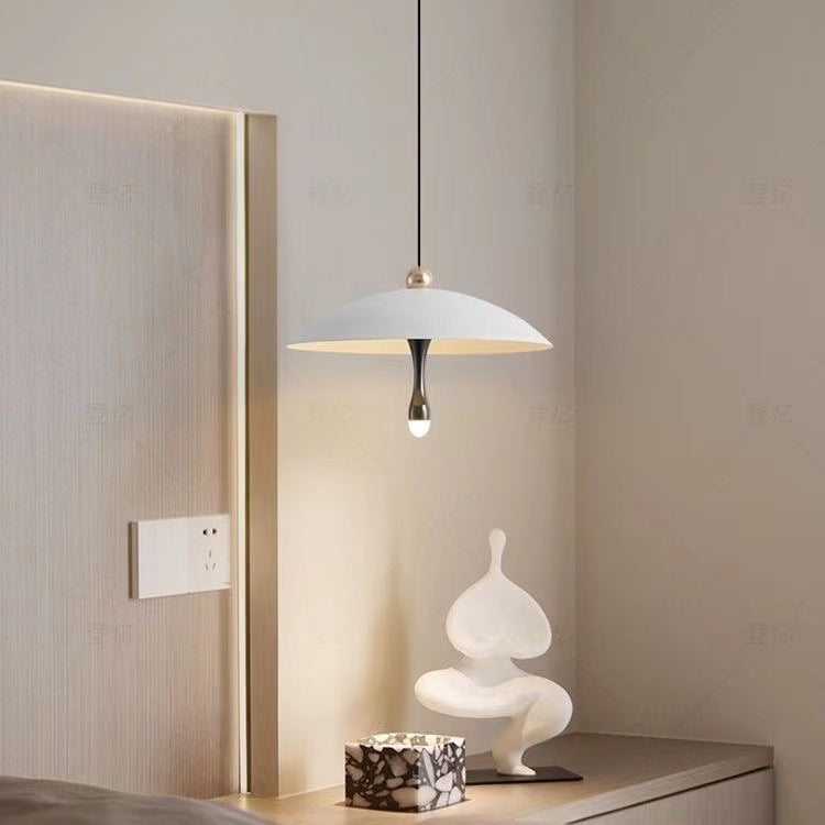 Lustre LED rond en aluminium acrylique scandinave contemporain pour salon 