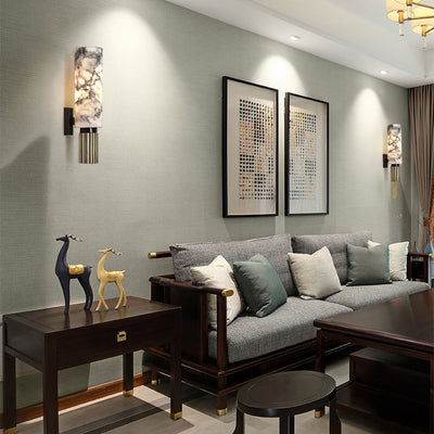 Moderne Luxus Marmorstreifen Kupfer Eisen 1-Licht Wandleuchte für Esszimmer 