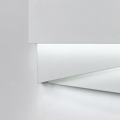 Applique Murale LED Carrée Irrégulière Géométrique en Fer Simplicité Contemporaine pour Salle à Manger 