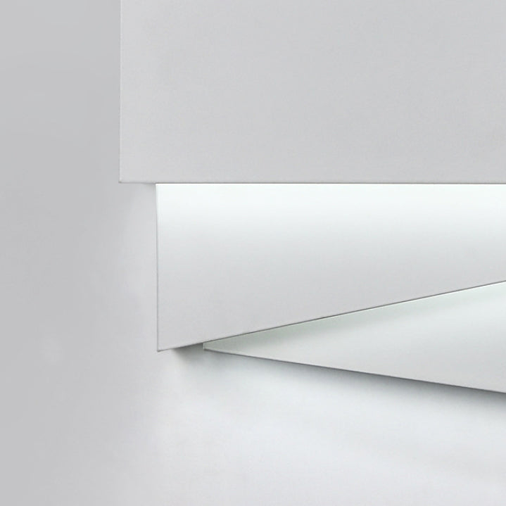 Applique Murale LED Carrée Irrégulière Géométrique en Fer Simplicité Contemporaine pour Salle à Manger 