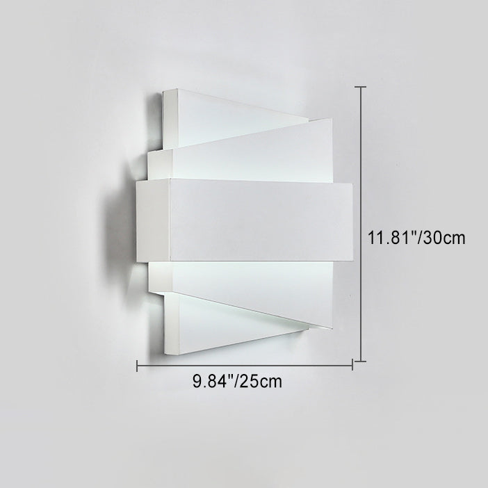 Applique Murale LED Carrée Irrégulière Géométrique en Fer Simplicité Contemporaine pour Salle à Manger 