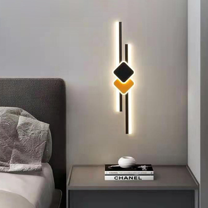 مصباح جداري LED بطول شريط خطي من الألومنيوم الحديث البسيط لغرفة الطعام 