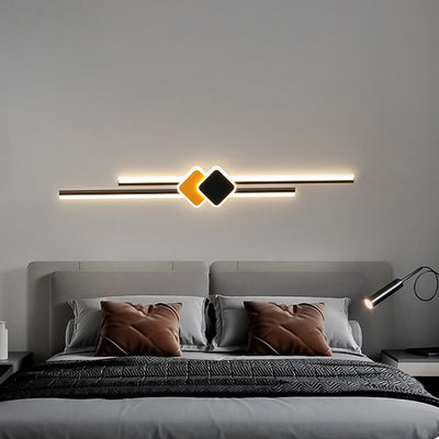 مصباح جداري LED بطول شريط خطي من الألومنيوم الحديث البسيط لغرفة الطعام 