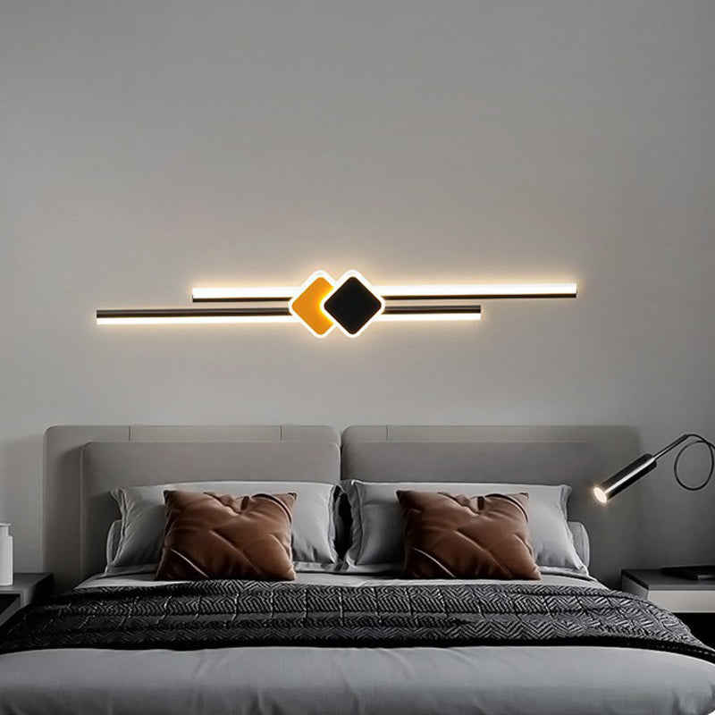 مصباح جداري LED بطول شريط خطي من الألومنيوم الحديث البسيط لغرفة الطعام 