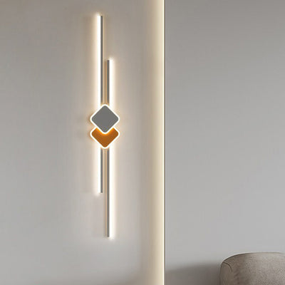 مصباح جداري LED بطول شريط خطي من الألومنيوم الحديث البسيط لغرفة الطعام 