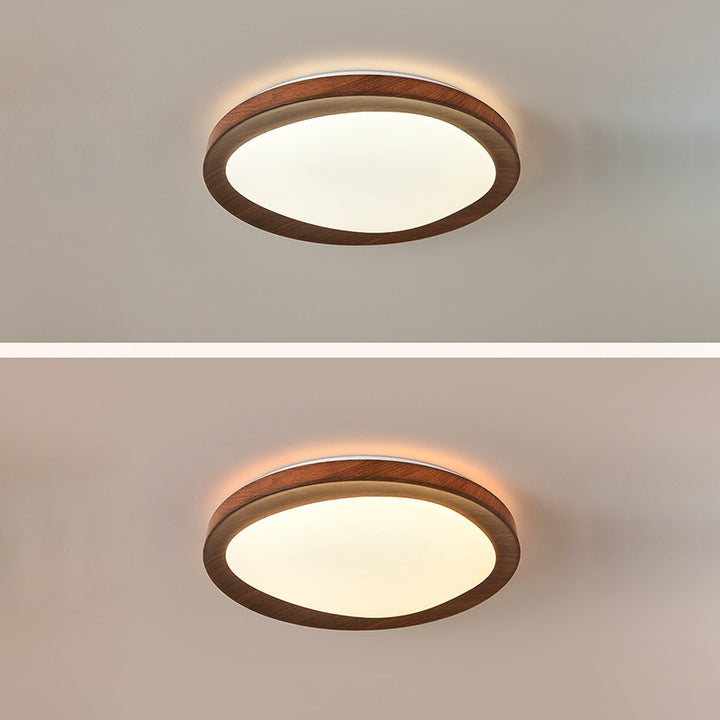 Plafonnier LED rond en fer acrylique de simplicité contemporaine pour chambre 