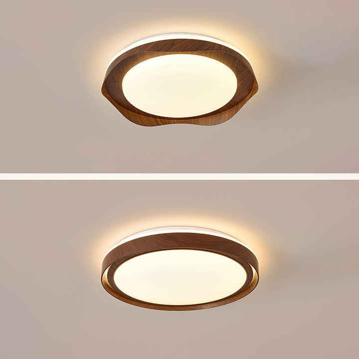 Plafonnier LED rond en fer acrylique de simplicité contemporaine pour chambre 