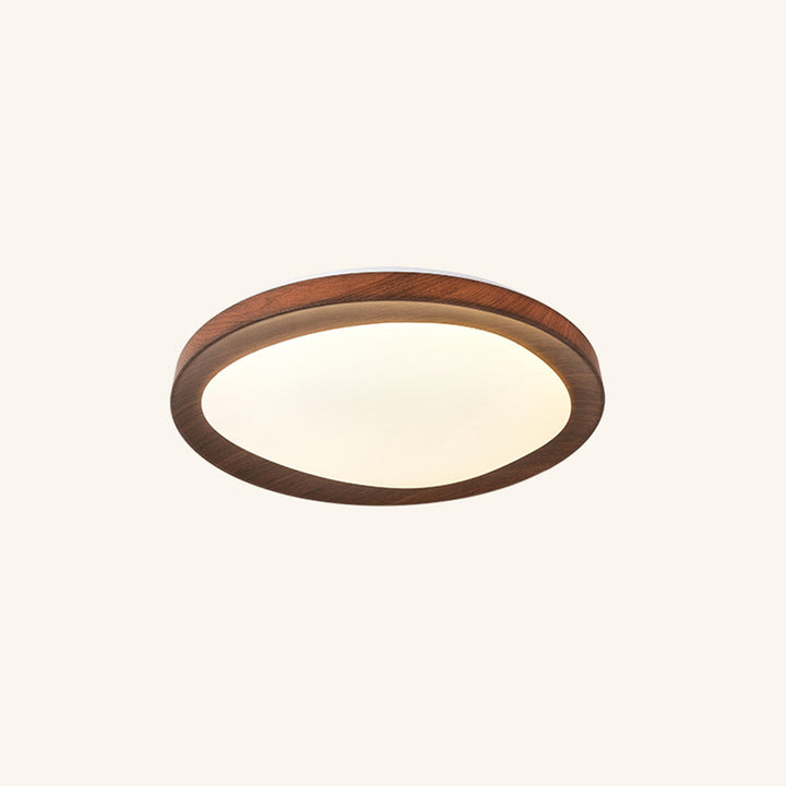 Plafonnier LED rond en fer acrylique de simplicité contemporaine pour chambre 