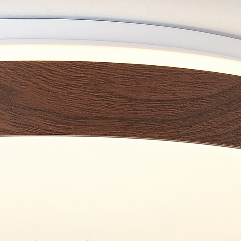 Plafonnier LED rond en fer acrylique de simplicité contemporaine pour chambre 