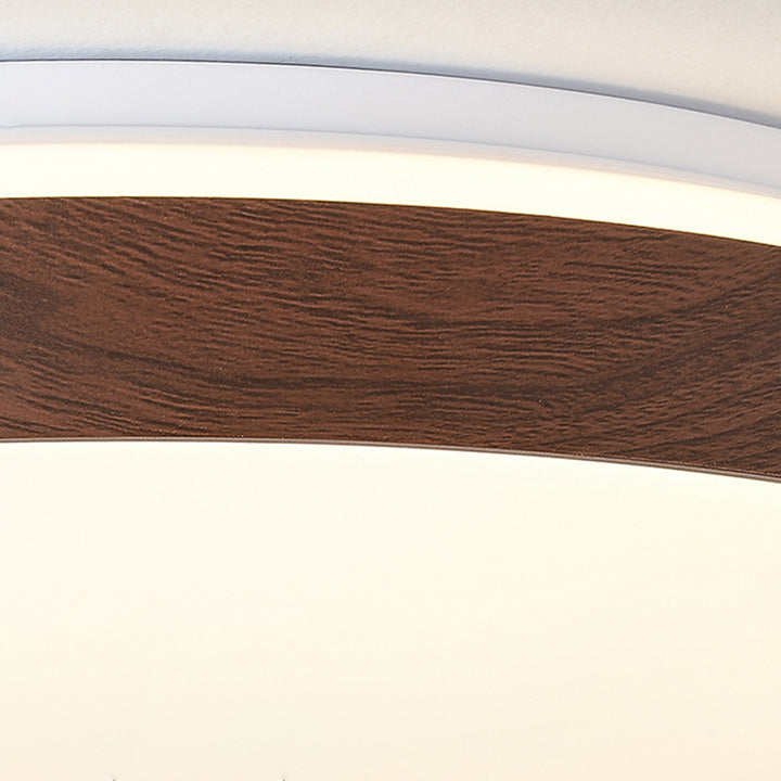 Plafonnier LED rond en fer acrylique de simplicité contemporaine pour chambre 