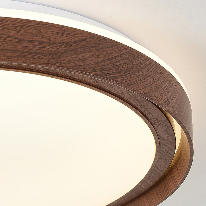 Plafonnier LED rond en fer acrylique de simplicité contemporaine pour chambre 