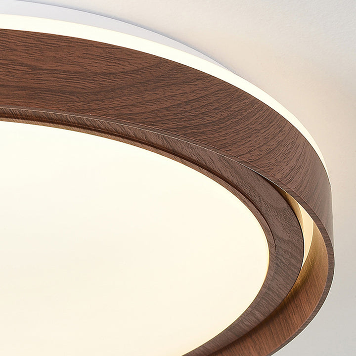 Plafonnier LED rond en fer acrylique de simplicité contemporaine pour chambre 