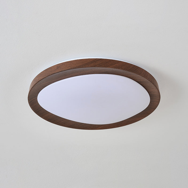 Plafonnier LED rond en fer acrylique de simplicité contemporaine pour chambre 