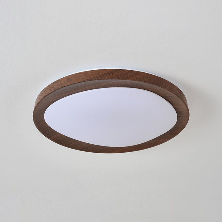 Plafonnier LED rond en fer acrylique de simplicité contemporaine pour chambre 