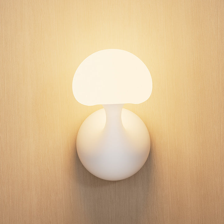 Zeitgenössische kreative Keramik-Pilz 1-Licht-Wandleuchte für das Esszimmer 