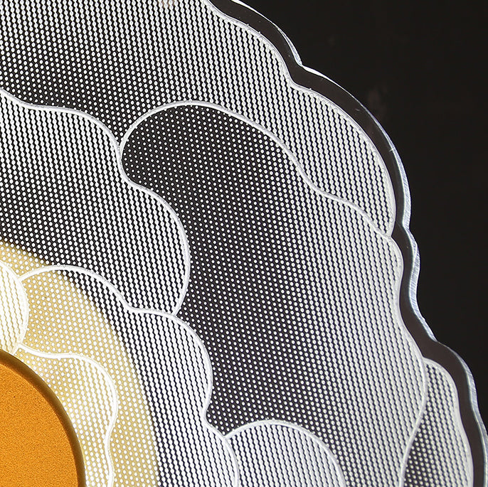 Zeitgenössische kreative Lotusblume Eisen Acryl LED Wandleuchte für das Schlafzimmer 