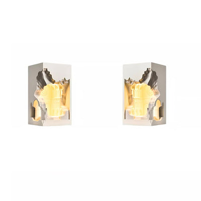 Contemporary Creative Plaster Castle Palace 1-Light Embedded Wall Sconce Lamp For Living Room