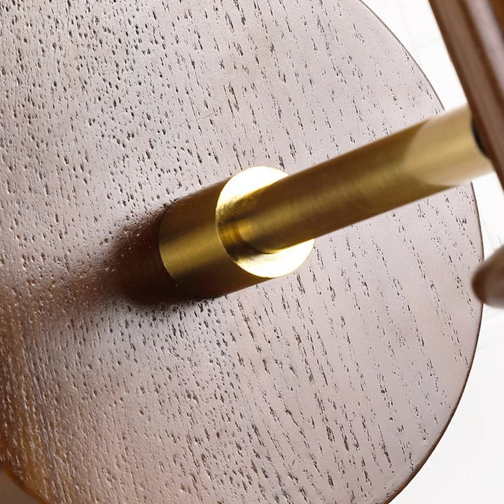 Traditionelle französische Stoffkegel-Lampenschirm-Wandleuchte aus Eschenholz mit 1 Licht für das Schlafzimmer 
