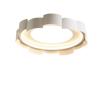 Contemporary Simplicity Round Iron Acrylic LED Flush Mount Ceiling Light For Bedroom