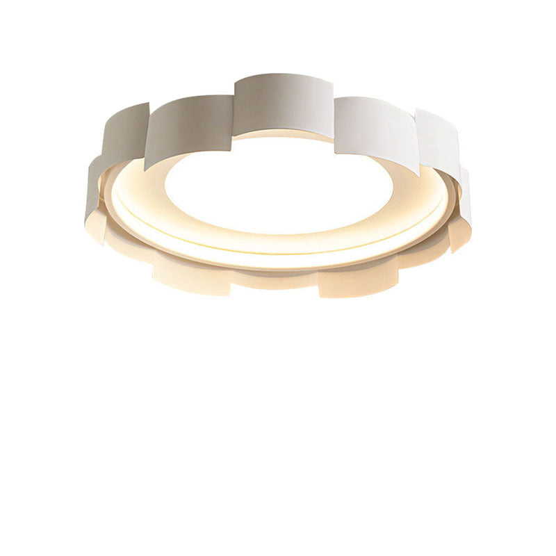 Contemporary Simplicity Round Iron Acrylic LED Flush Mount Ceiling Light For Bedroom