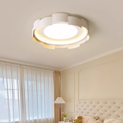 Contemporary Simplicity Round Iron Acrylic LED Flush Mount Ceiling Light For Bedroom