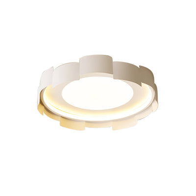 Contemporary Simplicity Round Iron Acrylic LED Flush Mount Ceiling Light For Bedroom