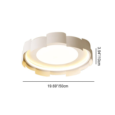 Contemporary Simplicity Round Iron Acrylic LED Flush Mount Ceiling Light For Bedroom