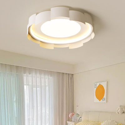 Contemporary Simplicity Round Iron Acrylic LED Flush Mount Ceiling Light For Bedroom