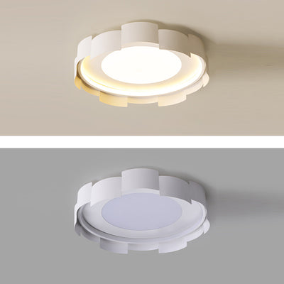 Contemporary Simplicity Round Iron Acrylic LED Flush Mount Ceiling Light For Bedroom