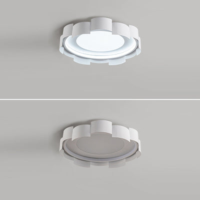 Contemporary Simplicity Round Iron Acrylic LED Flush Mount Ceiling Light For Bedroom