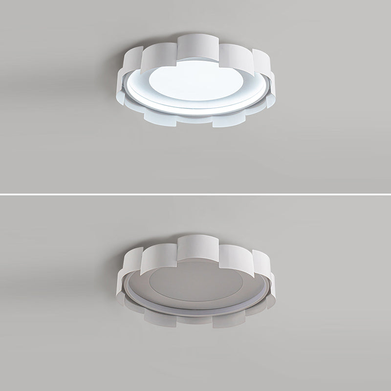 Contemporary Simplicity Round Iron Acrylic LED Flush Mount Ceiling Light For Bedroom