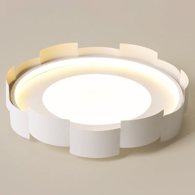 Contemporary Simplicity Round Iron Acrylic LED Flush Mount Ceiling Light For Bedroom