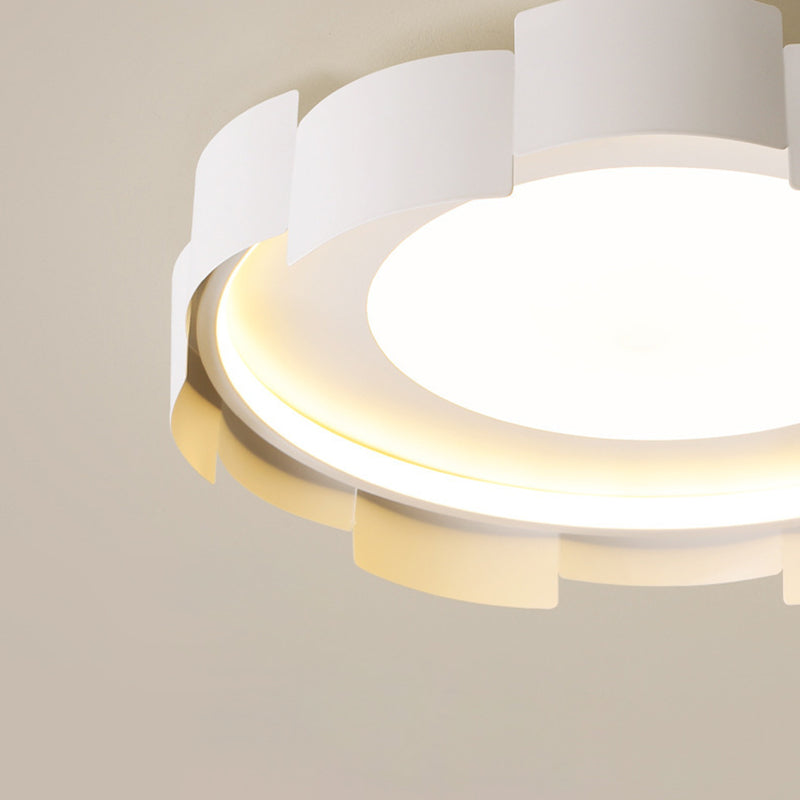Contemporary Simplicity Round Iron Acrylic LED Flush Mount Ceiling Light For Bedroom