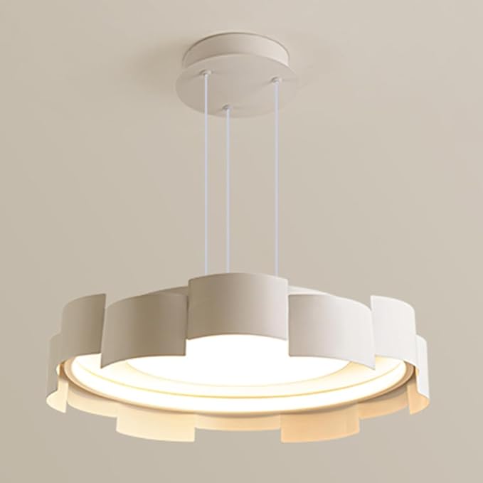 Contemporary Simplicity Round Iron Acrylic LED Pendant Light For Bedroom